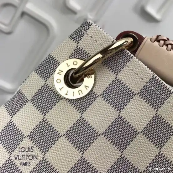 AAA Pruses Bags BAG DAMIER MM LOUIS AZUR ARTSY VUITTON 0623
